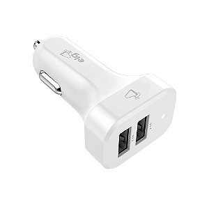 Carregador Veicular Universal, 2 Portas USB 2.1A, 12V-24V, High Speed Ports, Carga Rápida,