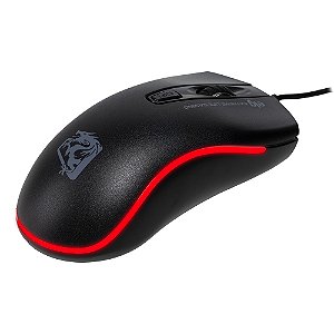 Mouse Gamer Dragon War, 2400 DPI, LED 7 Cores, 4 Botões, Cabo Nylon 1,5 metros, USB, Preto, MGDW, ELG