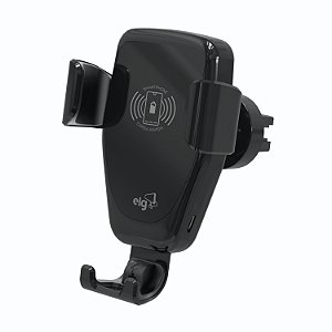 Suporte Veicular com Carregador Wireless 10W ELG Automático para Celular 4.5” a 7” Giratório 360º CH360WA