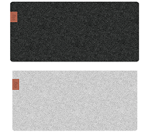 Mousepad Deskmat Office, Feltro 90x40cm, Porta Copo, Antiderrapante, Bordas Costuradas,