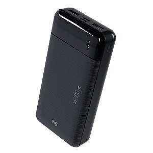Power Bank Carregador Portátil, LED Indicador, 14500mAh 10.5W, Turbo, Preto, PB145BK, ELG