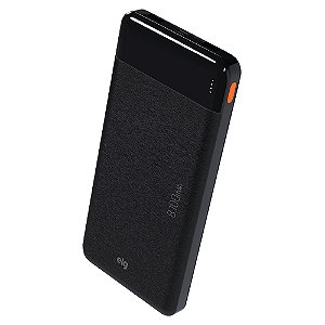 Power Bank Carregador Portátil, LED Indicador, 8100mAh 10.5W, Turbo, Preto, PB81BK, ELG