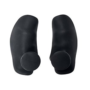Grip de Treino para Musculação, Pegada Antiderrapante, Proteção Anticalos, Apoio Anatômico para Barras, CrossTraining e Halteres, Preto, ELG