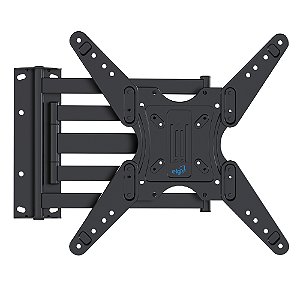 Suporte Articulado para TV, 26" a 75", Inclinação, Ajuste de Nível, Suporte Até 35kg, Preto, A02V4EXT, ELG