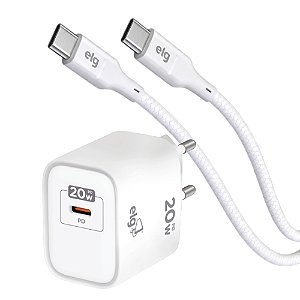 KTCC2060 - KIT CARREGADOR PAREDE 1 SAIDA USB-C + CABO USB-C