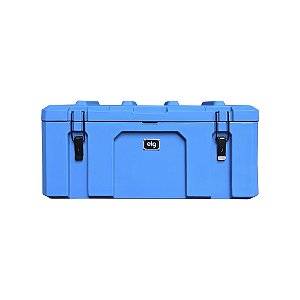 Caixa de Ferramentas Rotomoldada Profissional 50L ELG HB50BL, Travas e Alças de Aço, Vedação em Silicone, Azul