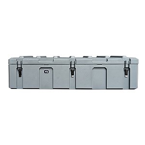 Caixa de Ferramentas Rotomoldada Profissional 110L ELG HB110GR, Travas e Alças de Aço, Vedação em Silicone, Cinza