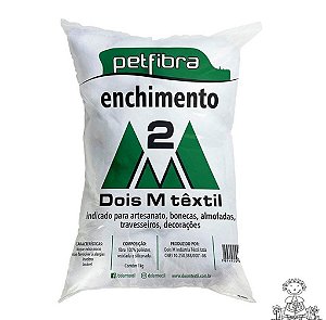 Enchimento Fibra Siliconada Oca Sintética 2m 1kg - Pet