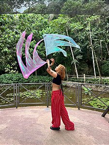 SWING FLAG TRIPLO ASAS DE FADA HOLOGRÁFICA - 1 PAR