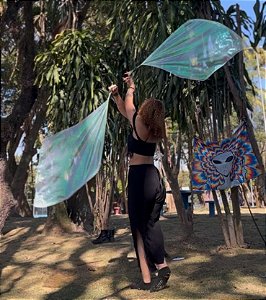 SWING FLAG QUADRADA FANTASY HOLOGRÁFICA - 1 PAR