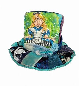 Chapéu Cartola Artesanal Inspirado na Alice no País das Maravilhas Personalizado  e Exclusivo