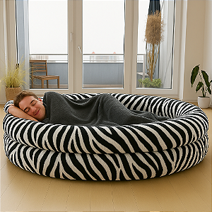 PUFF NINHO M  ESTAMPADO CAMA PORTATIL PARA AREA DE DESCANSO SOFÁ BERÇO