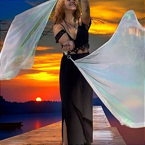 1 Par Swing Flag Quadrada Fantasy Malabares Bandeira Profissional