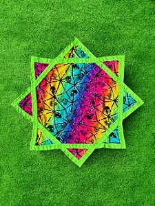 Dapo Star Malabares - Flowstar Circo - Spinning CAVEIRA COLORIDA