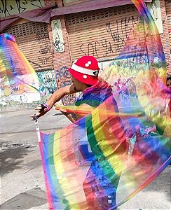 SWING FLAG ARCO-ÍRIS TRIANGULAR - 1 PAR (Edição Carnaval)