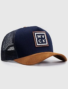 Boné Trucker Madrid Azul Aba Camurça MVCK