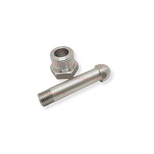 Niple Porca Conector Para Regulador Cilindro Niquelado