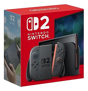 Nintendo, Console, Nintendo Switch 2, Nacional, Portátil e Doméstico, Bateria de até 9 Horas, Inclui Joy-Con com Suporte e Alças, 1 ano de Garantia - Modelo Nacional de Tomada