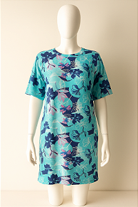 Vestido camisão floral