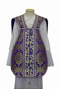 CASULA LITÚRGICA ROMANA ROXA