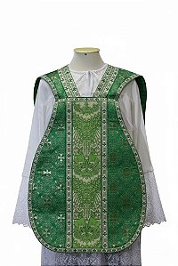 CASULA LITÚRGICA ROMANA VERDE