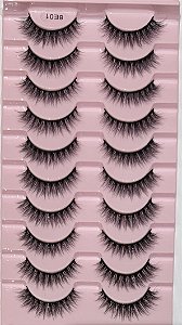 Cílios 8E01 10 pares