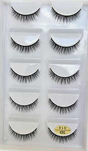 Cílios postiços 05 pares modelo X14