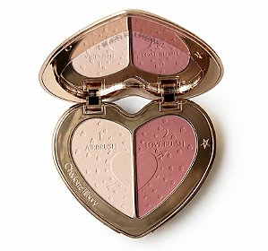 Paleta Charlotte Tilbury Pillow Talk Beauty Soulmates Brighten & Blush Powder Palette Pillow Talk Cor: Flawless Rosewood