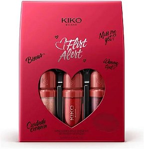 Hydra Lip Gloss 3D Kiko Milano | Flirt Alert Kit, Com 3 Mini