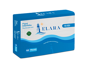 Papel Toalha Interfolhado 100% Celulose 500 Folhas