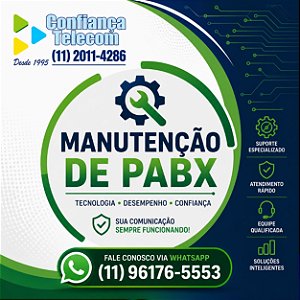 Manutenção de PABX - Confiança Telecom