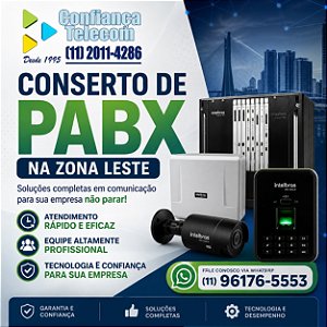 Conserto de PABX na Zona Leste (11) 2011-4286