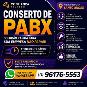 Conserto de PABX em Santo André (11) 2011-4286