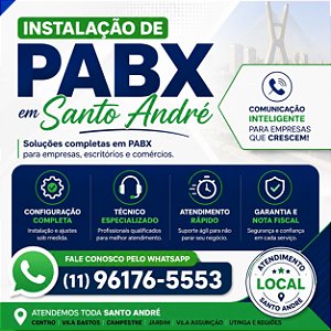 Instalação de PABX em Santo André (11) 2011-4286
