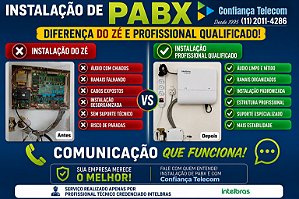 Instalação de PABX (11) 2011-4286