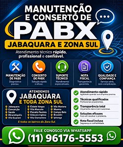 Conserto de PABX no Jabaquara