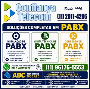 Conserto de PABX em São Bernardo do Campo