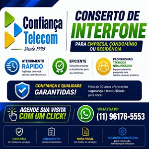 Conserto de Interfone em São Paulo