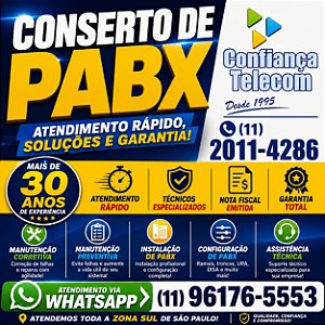 Conserto de PABX em Moema