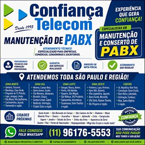 Manutenção de PABX em São Paulo (11) 2011-4286