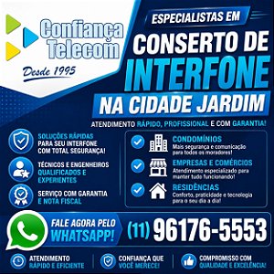 Conserto de Interfone na Cidade Jardim