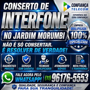 Conserto de Interfone no Jardim Morumbi