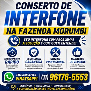 Conserto de Interfone na Fazenda Morumbi