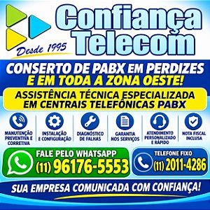 Conserto de PABX em Perdizes (11) 2011-4286
