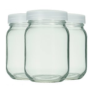 Pote de Leite Vidro para Leite Materno 200ml Super Mamãe