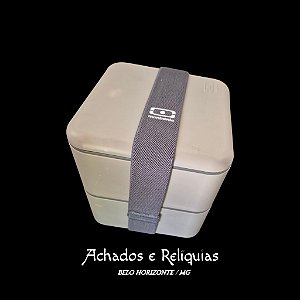 Marmita Bento Box Monbento MB (Square Coton Grey) - 1700mL (2 divisórias)