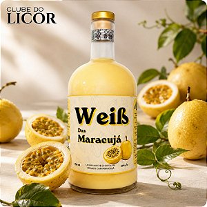 Weiß Maracujá 750ml - Licor Chocolate Branco c/ Maracujá