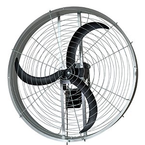 VENTILADOR AG36' (1M) 3 PÁS PRETA MOTOR WEG 0.5CV TRIFASICO C/SUPORTE DE PAREDE