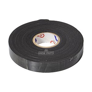 Fita Vedação de Eva Auto Colante Cor Preta 19mm x 5mm x 2m