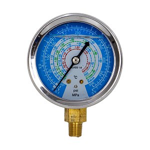 Relógio Manômetro de Baixa com Glicerina